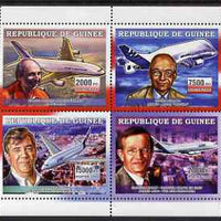 Guinea - Conakry 2006 Airbus A380 perf sheetlet containing 4 values unmounted mint