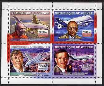 Guinea - Conakry 2006 Airbus A380 perf sheetlet containing 4 values unmounted mint