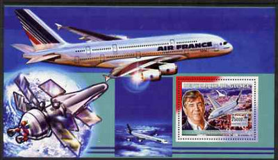 Guinea - Conakry 2006 Airbus A380 perf s/sheet #3 containing 1 value (Fernando Alonso) unmounted mint