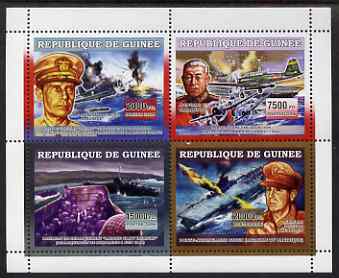 Guinea - Conakry 2006 WW2 Battles perf sheetlet containing 4 values unmounted mint