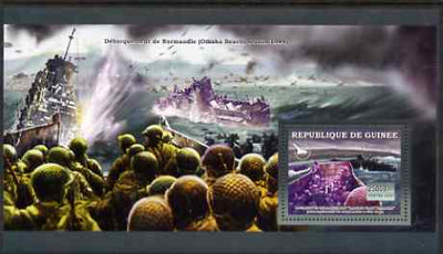 Guinea - Conakry 2006 WW2 Battles perf s/sheet #2 containing 1 value (Normandie Landings) unmounted mint