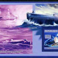 Guinea - Conakry 2006 Submarines perf s/sheet #4 containing 1 value (Robert Fulton & the Nautilus) unmounted mint