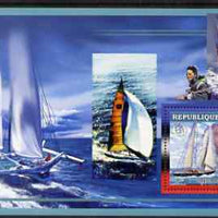 Guinea - Conakry 2006 Sailing Boats perf s/sheet #2 containing 1 value (Eric Tabarly & Pen Duick VI) unmounted mint