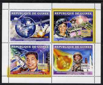 Guinea - Conakry 2006 Space Achievements perf sheetlet containing 4 values unmounted mint