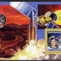 Guinea - Conakry 2006 Space Anniversaries #2 - Claudie Haignere perf s/sheet unmounted mint
