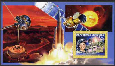 Guinea - Conakry 2006 Space Anniversaries #2 - Claudie Haignere perf s/sheet unmounted mint