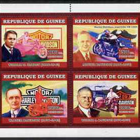 Guinea - Conakry 2006 Harley Davidson Motorcycles perf sheetlet containing 4 values unmounted mint