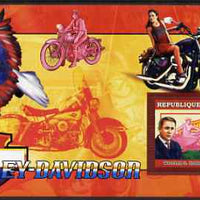 Guinea - Conakry 2006 Harley Davidson Motorcycles #1 - William S Harley perf s/sheet unmounted mint