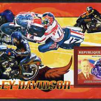 Guinea - Conakry 2006 Harley Davidson Motorcycles #2 - Arthur Davidson perf s/sheet unmounted mint