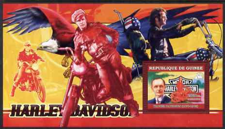 Guinea - Conakry 2006 Harley Davidson Motorcycles #3 - Walter Davidson perf s/sheet unmounted mint