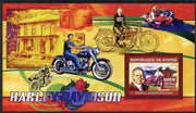 Guinea - Conakry 2006 Harley Davidson Motorcycles #4 - William Davidson perf s/sheet unmounted mint