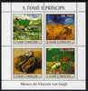 St Thomas & Prince Islands 2004 The Van Gogh Museum perf sheetlet containing 4 values unmounted mint, Mi 2535-38