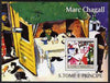 St Thomas & Prince Islands 2004 Marc Chagall perf s/sheet containing 1 value unmounted mint,Mi BL 498