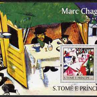 St Thomas & Prince Islands 2004 Marc Chagall perf s/sheet containing 1 value unmounted mint,Mi BL 498