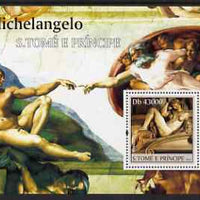 St Thomas & Prince Islands 2004 Art of Michelangelo perf s/sheet containing 1 value unmounted mint,Mi BL 493
