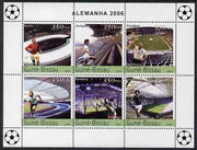 Guinea - Bissau 2004 Football World Cup perf sheetlet containing 6 values unmounted mint, Mi 2713-18