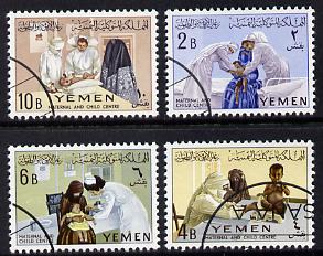 Yemen - Republic 1962 Maternity & Child Care set of 4 cto used, SG 163-66