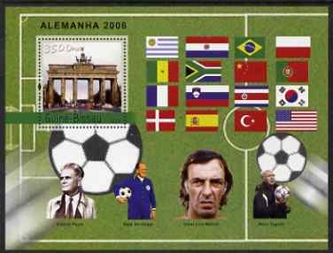 Guinea - Bissau 2004 Football World Cup perf s/sheet containing 1 value unmounted mint,Mi BL 457