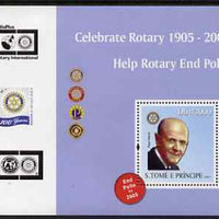 St Thomas & Prince Islands 2004 Centenary of Rotary International #1 perf s/sheet containing 1 value unmounted mint,Mi BL 506