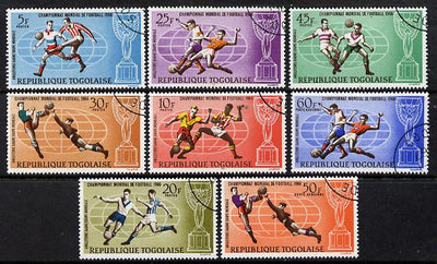 Togo 1966 Football World Cup perf set of 8 cto used, SG 484-91