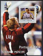 St Thomas & Prince Islands 2004 Football perf s/sheet containing 1 value (David Beckham) unmounted mint,Mi BL 502