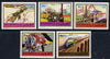 Fujeira 1971 Trains perf set of 5 unmounted mint, Mi 635-39A*
