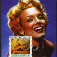 St Thomas & Prince Islands 2004 Marilyn Monroe perf s/sheet containing 1 value unmounted mint,Mi BL 518