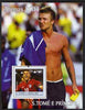 St Thomas & Prince Islands 2004 Athens Olympic Games perf s/sheet containing 1 value unmounted mint,Mi BL 516 (Michael Owen & Beckham)