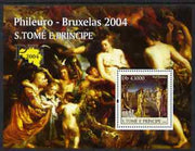 St Thomas & Prince Islands 2004 Nude Paintings (Phileuro) perf s/sheet containing 1 value unmounted mint,Mi BL 526