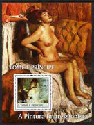 St Thomas & Prince Islands 2004 Impressionist Nude Paintings perf s/sheet #2 containing 1 value unmounted mint,Mi BL 527