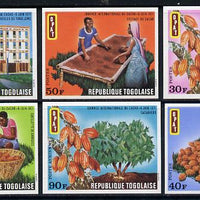 Togo 1971 Int Cocoa Day imperf set of 6 from limited printing unmounted mint as SG 811-16*