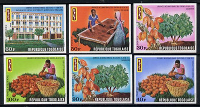 Togo 1971 Int Cocoa Day imperf set of 6 from limited printing unmounted mint as SG 811-16*