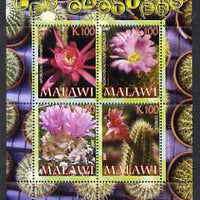 Malawi 2007 Cactii perf sheetlet containing 4 values unmounted mint