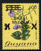 Guyana 1984 Surcharged 600c on $7.20 (black surch) on Royal Wedding overprint unmounted mint, SG 1351b