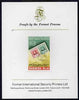 Barbuda 1974 Stamps of 1922 $1.20 imperf proof mounted on Format International proof card as SG 178