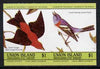 St Vincent - Union Island 1985 John Audubon Birds $1 Tanager & Bunting imperf se-tenant pair unmounted mint