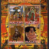 Malawi 2008 Religious Art perf sheetlet containing 4 values fine cto used