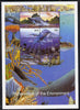 Touva 1996 Preservation of the Environment (Sea Life) deluxe sheet containing set of 4 values unmounted mint