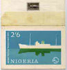 Nigeria 1961 Admission into UPU superb piece of original artwork for 2s6d value probably by M Goaman, showing mail boat, size 6.5"x4" plus stamp-size black & white photographic reproduction