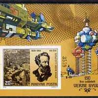 Hungary 1978 Jules Verne 150th Birth Anniversary imperf m/sheet unmounted mint as SG MS3201
