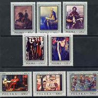 Poland 1968 Polish paintings perf set of 8 unmounted mint, SG 1844-51