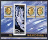 Hungary 1968 In Memoriam - Astronauts White, Gagarin & Komarov imperf m/sheet unmounted mint as SG MS 2355