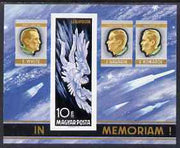 Hungary 1968 In Memoriam - Astronauts White, Gagarin & Komarov imperf m/sheet unmounted mint as SG MS 2355