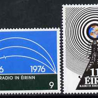 Ireland 1976 50th Anniversary of Irish Broadcasting Service perf set of 2 unmounted mint, SG 399-400