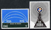 Ireland 1976 50th Anniversary of Irish Broadcasting Service perf set of 2 unmounted mint, SG 399-400