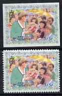 Montserrat 1998 Diana Princess of Wales $1.50 imperf single plus matched normal, both unmounted mint as SG 1110