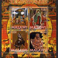 Malawi 2008 Religious Art perf sheetlet containing 4 values unmounted mint
