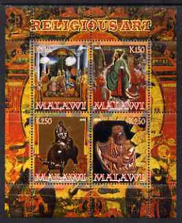 Malawi 2008 Religious Art perf sheetlet containing 4 values unmounted mint
