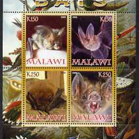 Malawi 2008 Bats perf sheetlet containing 4 values unmounted mint