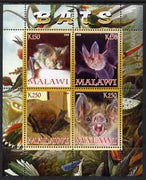 Malawi 2008 Bats perf sheetlet containing 4 values unmounted mint